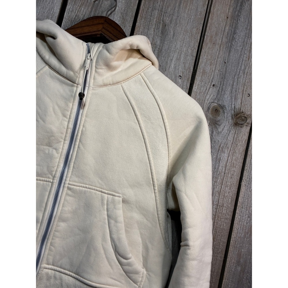 Lululemon Scuba Oversized Full Zip Hoodie Natural Ivory Cream XS/S